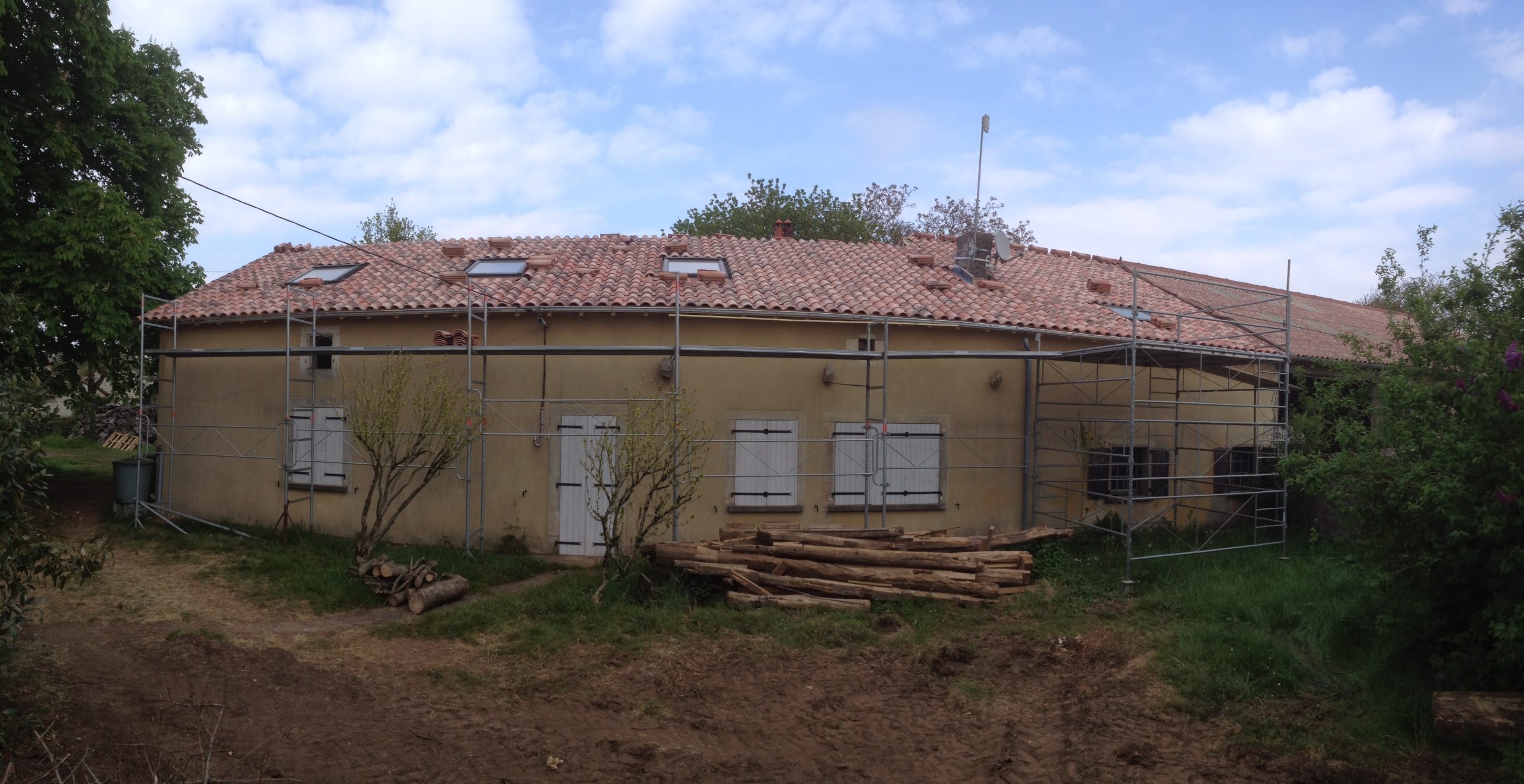 Fin de chantier rénovation complète charpente et couverture